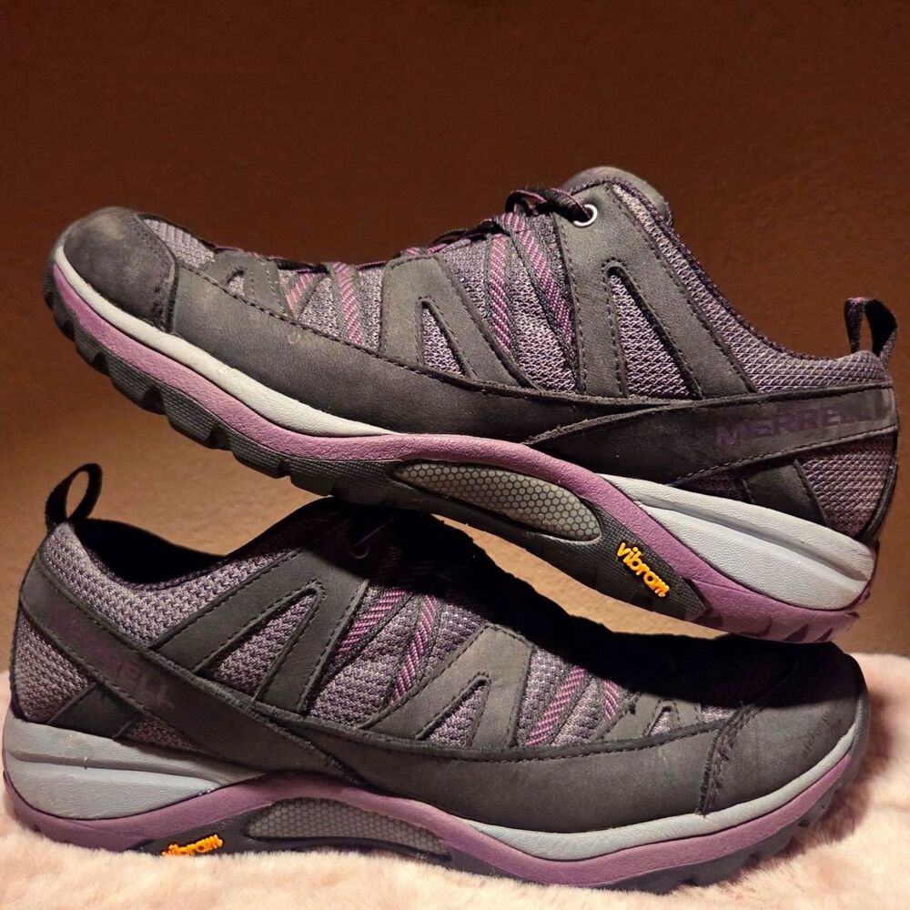 Merrell Womens Siren Sport 3 Hiking Shoes Size 9.5W Black/Blackberry